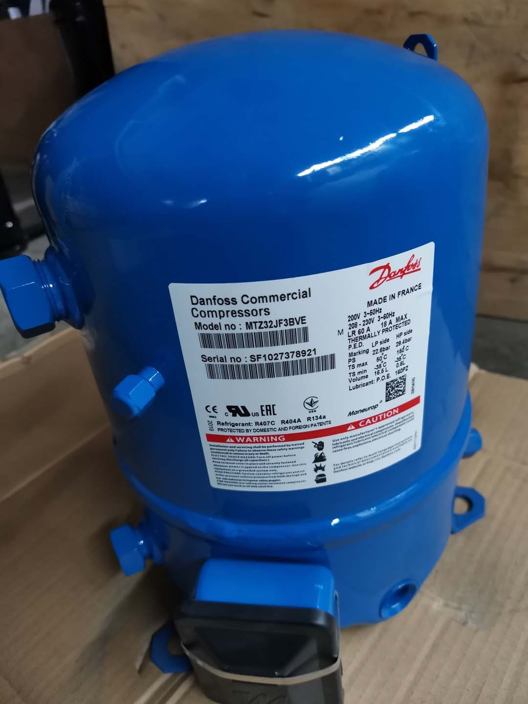 MTZ32JF3BVE Danfoss Refrigeration Compressor